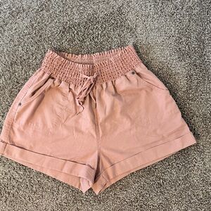 Ci Sono High Waist Blush Shorts